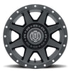 RAM 2500 (17×8.50) 4 x SATIN BLACK REBOUND HD 8×6.5 +13 OFFSET
