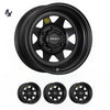 Prado 250 (17X8) 4x Blak Trak Steel wheels (6/139) +30