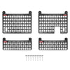 BUILTRIGHT | BEDSIDE RACK SYSTEM 4 PANEL KIT |  F150 2015-2020/RAPTOR (SHORT & STANDARD BED)