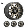 TUNDRA (17×8.50) 4 x BRONZE SIX SPEED 5×150 +25 Offset