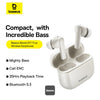 Baseus Bowie E17 True Wireless Bluetooth Earphones - Stellar White