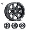 RAM 1500 (17×8.50) 4 x REBOUND SATIN BLACK 5×5.5 (0 OFFSET)