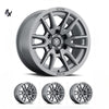 SILVERADO/SUBURBAN/SIERRA 1500 (17×8.50) 4x VECTOR6 TITANIUM 6×5.5″ (0 OFFSET)