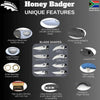 Honey Badger Flipper D2 Medium No Choil - Tan