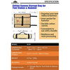 Campingmoon Tent Stakes Case Storage Bag - L