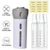 4-in-1 Smart Travel Bottles Set Includes 4 Empty Reusable Cosmetic Toiletry Containers (Express Delivery)