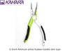 6.5inch Alminum plires Rubber-handle slim type