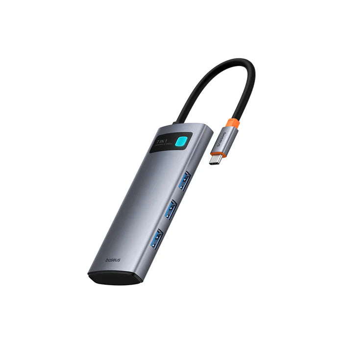Baseus Metal Gleam 7-Port HUB - Space Grey