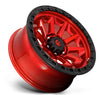 FUEL | D695 COVERT | 18X9 6X135 1MM OFFSET | CANDY RED/BLACK BEAD RING