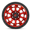 FUEL | D695 COVERT | 18X9 6X135 1MM OFFSET | CANDY RED/BLACK BEAD RING