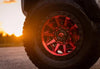 FUEL | D695 COVERT | 18X9 6X135 1MM OFFSET | CANDY RED/BLACK BEAD RING