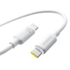 Baseus Foamed Silicone Fast Charging Data Cable USB-C to USB-C 100W 2m - Moon White