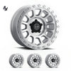 SILVERADO/SUBURBAN/SIERRA 1500 (17×8.5) 4x HULSE SILVER MACHINED 6×5.5 (0 OFFSET)