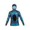 Camouflage Lycra Blue-Green Suit