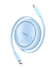 Baseus Free2Pull Mini Retractable Cable USB-C to USB-C 100W 1.5m - Galaxy Blue