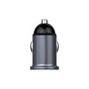 Powerology Dual USB-A Port Mini Car Charger for Two Devices Simultaneously, Quick Charging