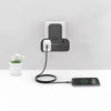 Porodo Multi-Port Wall Socket - 45W - Black