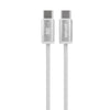 Porodo Woven Braided USB-C To Type-C Cable Data & Fast Charge Aluminum Shell 1.2m/4ft