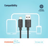 Porodo Blue USB-A To Lightning Cable Fast Charge & Data 1.2m/4ft
