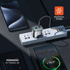 Porodo Dual Output Transparent Charger With 2.4A Auto ID Technology With USB-A To Lightning Cable 1.2m UK