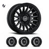 LC200 (17×8.5) 4x RECON PRO SATIN BLACK 5×150 +25 OFFSET