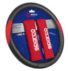 Sparco Steering Wheel Cover+Shoulder Pads Red 38X8.2Cm