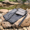 Campingmoon Barbecue stool (two Gray + bag )