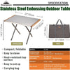 Campingmoon Bonfire Table