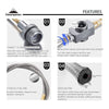 Campingmoon Gas Stove Adapter with Extend Hose - 30 cm