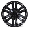 RANGER/EVEREST (17X9) 4x VAPOUR MATT BLACK WHEELS (6/139) +40 OFFSET