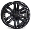 RANGER/EVEREST (17X9) 4x VAPOUR MATT BLACK WHEELS (6/139) +40 OFFSET
