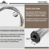 Campingmoon 55 cm Gas Hose
