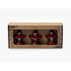 Barebones Living Edison Mini Lantern Red 3pk