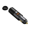 Baseus Car Charger W/Cigarette Lighter Port U+C 120W Gray