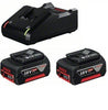 Bosch GBA Set 18V x 4AH Battery (2 Pcs)+ Charger