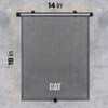 CAT Roller Shade Silver With Suction Cups