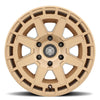 RAM 1500 (17×8.50) 4x COMPASS SATIN BRASS 6×5.5″ (0 OFFSET)