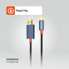 Porodo Woven Cable Lightning to HDMI