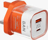 Porodo Crystal Shell  GaN Wall Charger 1.2M Lightning Cable Included