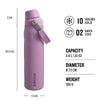 Stanley Aerolight IceFlow Water Bottle Fast Flow 0.6L/20 Oz-Lilac