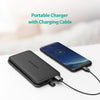 RAVPower - Portable Charger 10000mAh with Built-in Lighting Cable