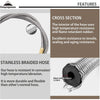 Camping Moon - Gas Stove Adapter with Valve Stand (70 cm)